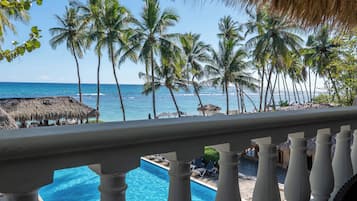 Double or Twin Room, Balcony, Beach View | View from room