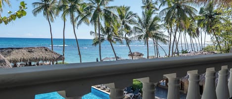 Double or Twin Room, Balcony, Beach View | View from room