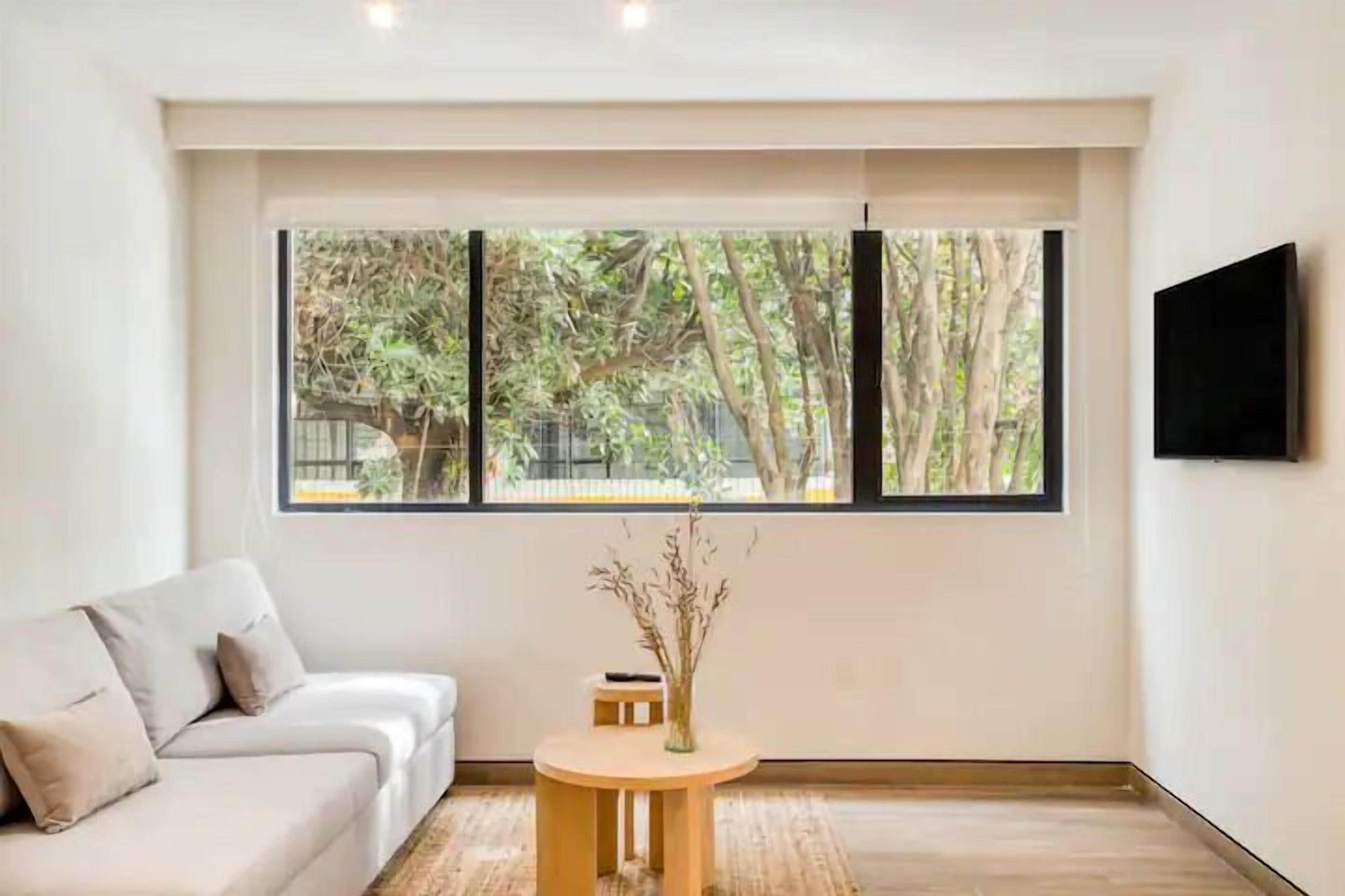 Comfort Apartment, 1 King Bed, Non Smoking, Kitchen | Living area | 32-inch Smart TV with digital channels