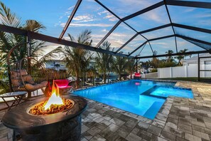 Indoor pool, a heated pool