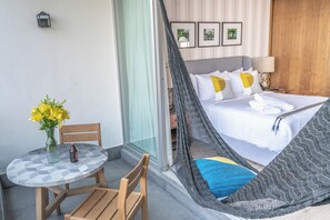 豪華公寓, 1 張加大雙人床, 陽台 | 陽台