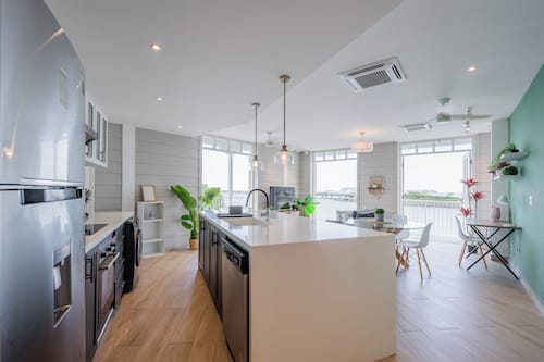 Apartment (2D) | Private kitchen | Fridge, microwave, oven, dishwasher