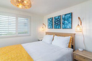 2 slaapkamers, een bureau, een strijkplank/strijkijzer, gratis wifi