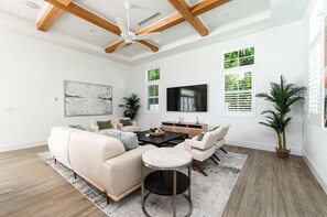 Televisión, monitor de computadora y impresora 