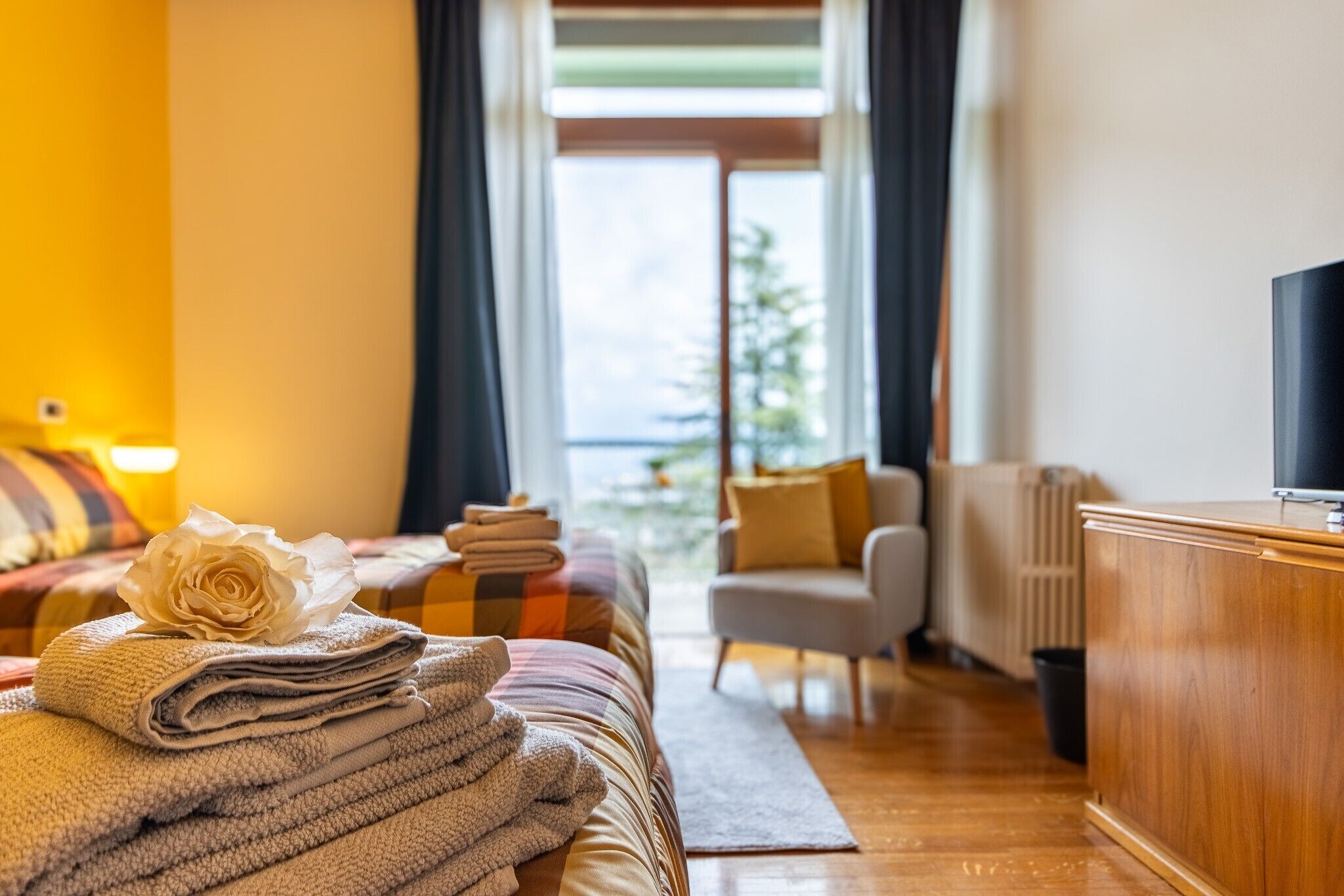 1 chambre, fer et planche à repasser, Wi-Fi gratuit, draps fournis