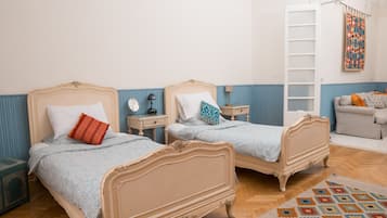 2 bedrooms, desk, iron/ironing board, travel cot