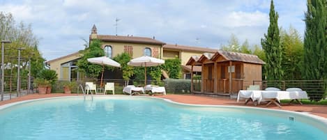 A heated pool