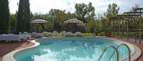 A heated pool