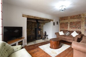 Fernseher, Kamin
