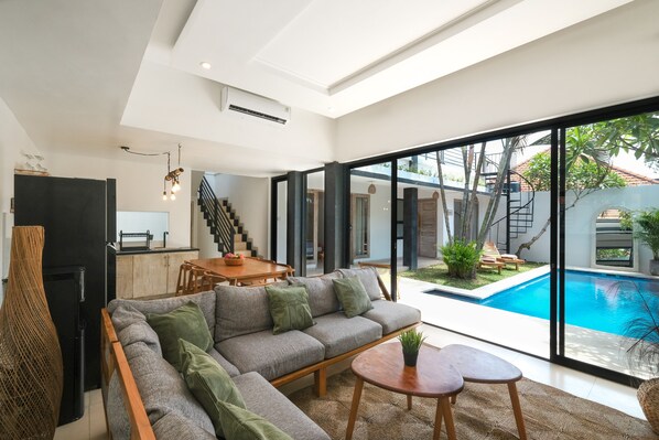 Villa, 3 Bedrooms, Pool View | View from room - Tepui Villa Canggu (Canggu)