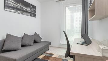 Apartment, 1 Bedroom, Balcony | 1 bedroom, individually decorated, individually furnished, desk