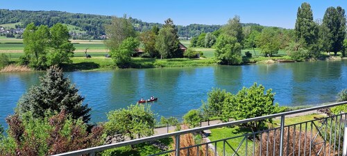 Einzimmerapartment 'Rheinblick' mit privater Terrasse und WLAN