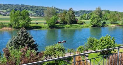 Einzimmerapartment 'Rheinblick' mit privater Terrasse und WLAN