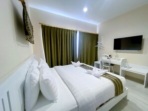 ベーシック ダブルルーム | WiFi (無料)、ベッドシーツ