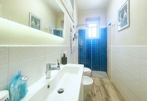 Shower, hair dryer