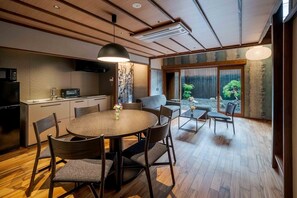 Traditional House, 2 Bedrooms, Kitchen, Garden View | Dining room - Matsunoma Machiya House (Kanazawa)