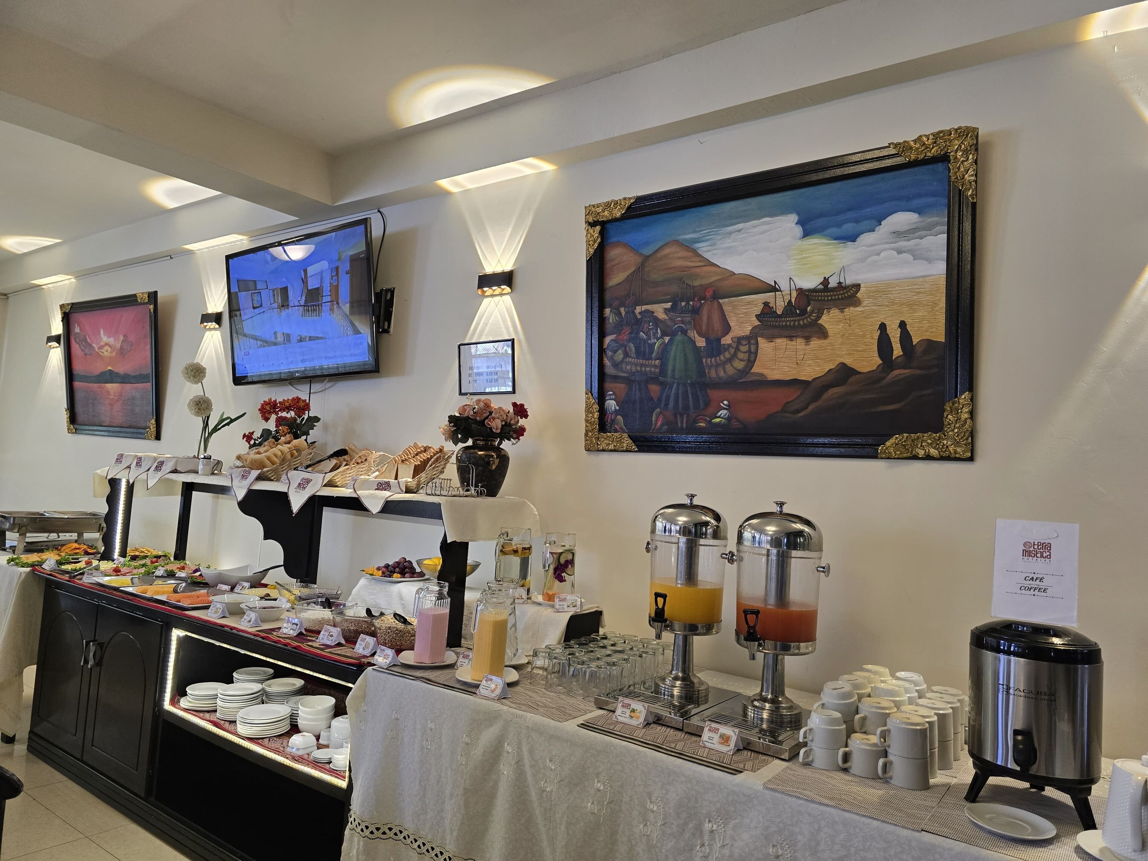 Free daily buffet breakfast