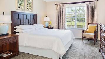 1 bedroom, desk, iron/ironing board, travel crib