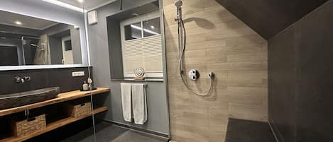 Shower, hair dryer