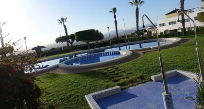 Two bedroom first floor apartment, Airconditioning, Wifi, communal pool.