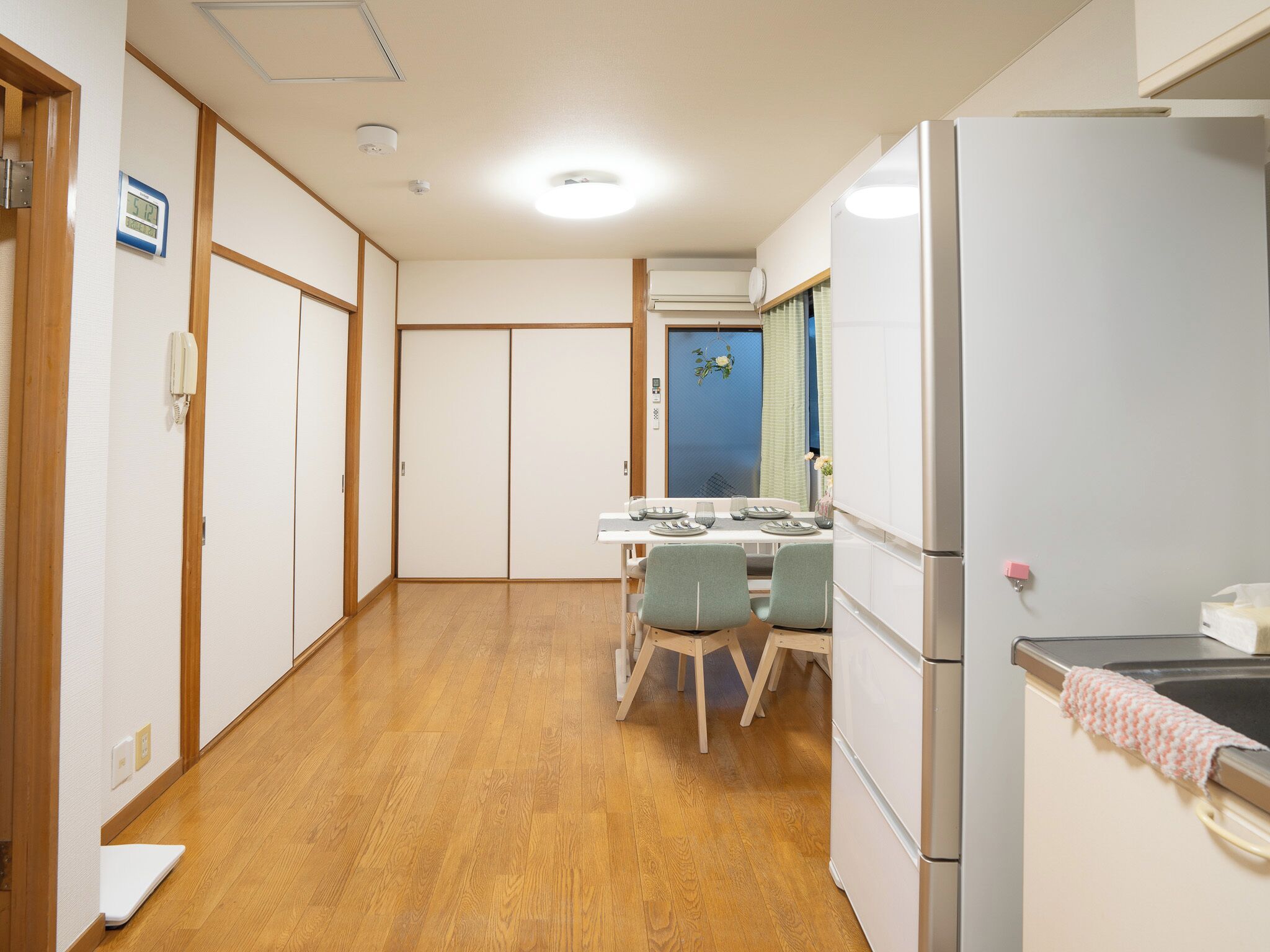 45-inch flat-screen TV with cable channels