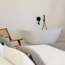 Honeymoon Suite, Balcony, Sea View | Living area