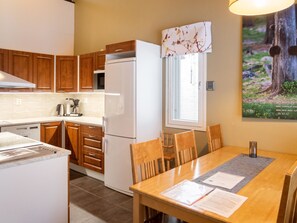 Fridge, microwave, dishwasher, highchair