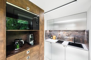 Mobile Home Design, patio, vue jardin | Cuisine privée