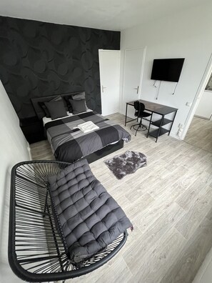 1 soverom og sengetøy