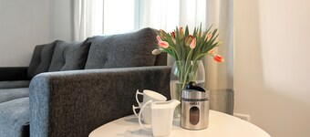 Modern Wohnen mit Smarttv, Parkplatz und Küche