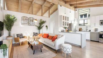 TV, fireplace, video games