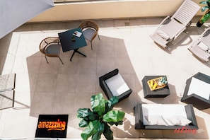 Premium dubbelrum - utsikt mot staden | Terrass/Patio