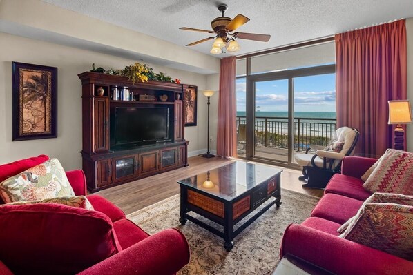 TV - Wave Watcher's Paradise Cove: 2BR Condo (North Myrtle Beach)