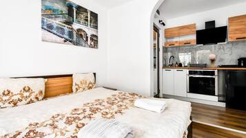 1 makuuhuone, ilmainen Wi-Fi, vuodevaatteet