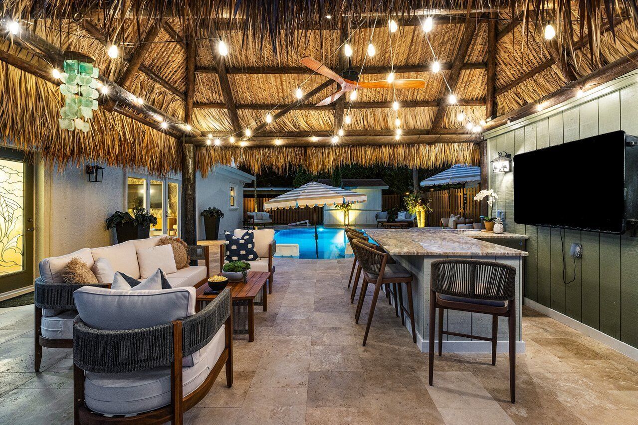 Een verwarmd zwembad