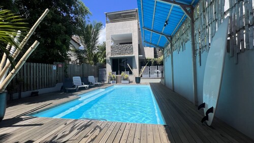 Appartement Spacieux Idéal Pour les Familles, à 5 min de la Plage Publique