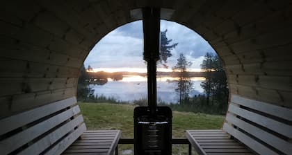 Villa Björklund mit Seeblick in der Natur