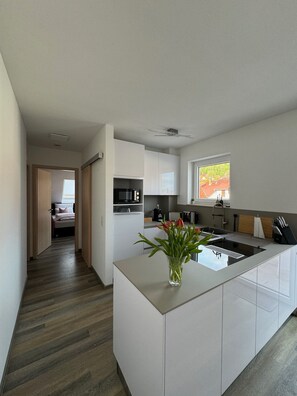 Fridge, microwave, dishwasher, coffee/tea maker - Markina - Penthaus - Burgblick (Treffurt)