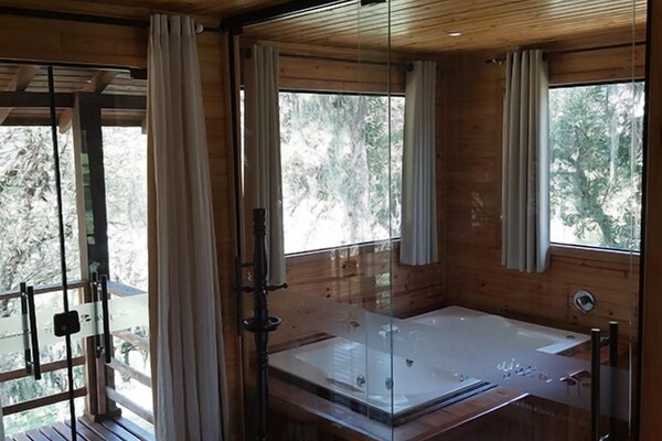 Cabane Deluxe, vue jardin