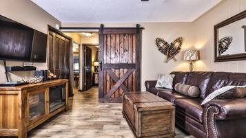 Télévision, cheminée