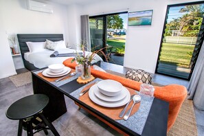 1 bedroom, iron/ironing board, bed sheets