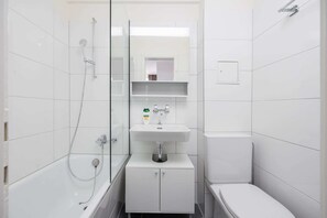 Shower, hair dryer