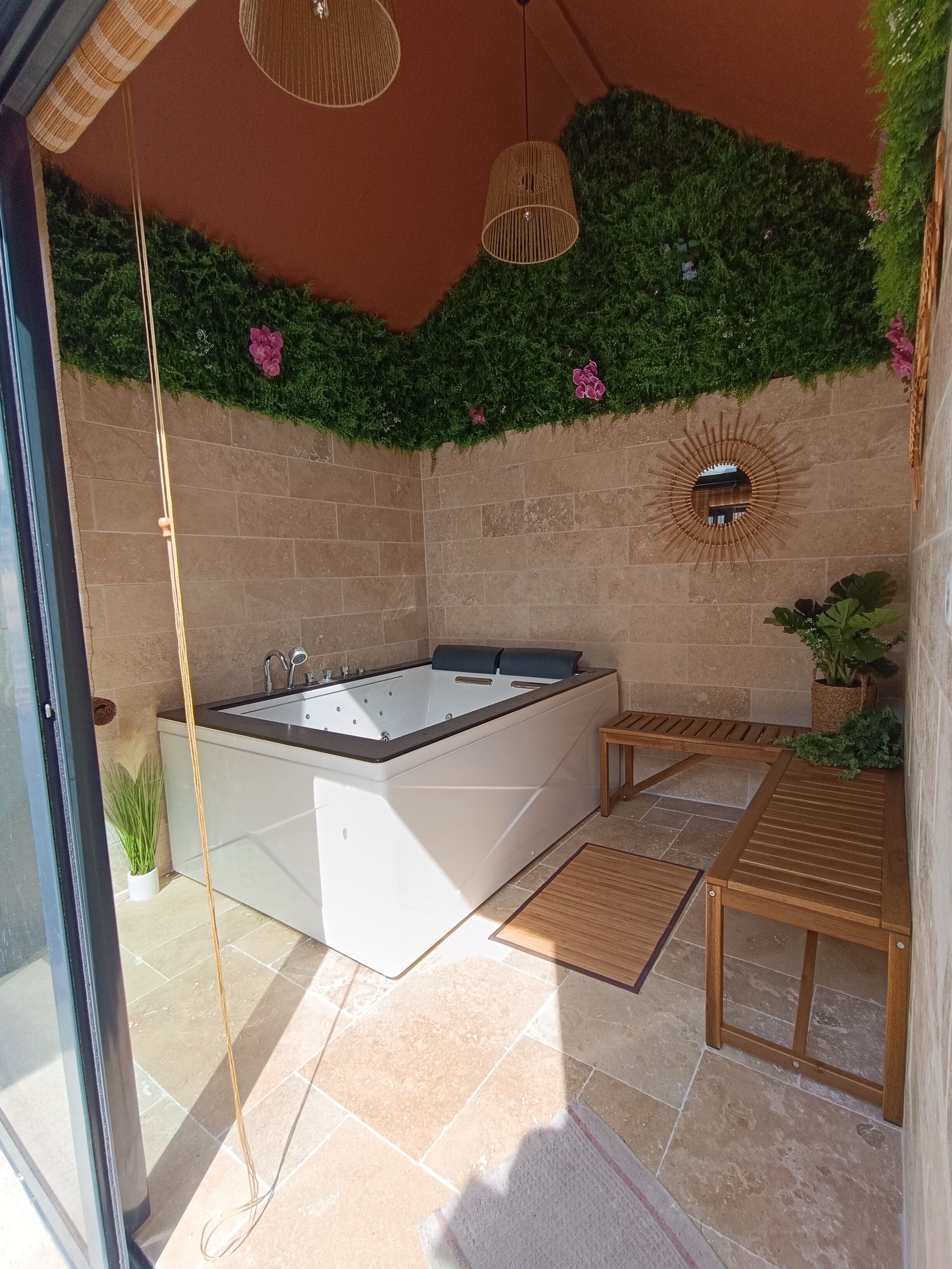 Bain à remous intérieur