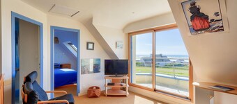 Vista al mar, 200m de la playa, casa para 9