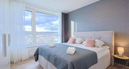 Danubius One- Newly built, spacious apartment with free parking