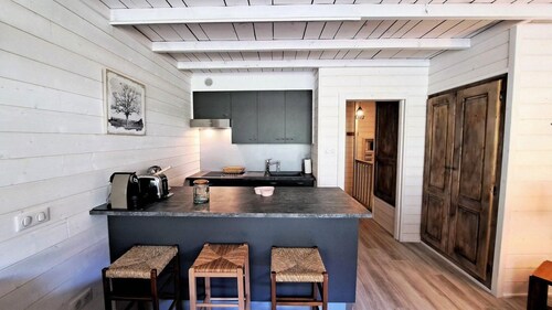 Ski-in/ski-out & foot of the slopes, Ground floor, terrace, tv, ski locker, 60m², Pra Loup