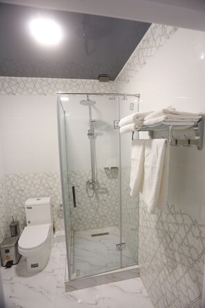 Free toiletries, hair dryer, slippers