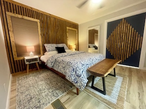 3 chambres, coffre-fort, bureau, accès au Wi-Fi (inclus)