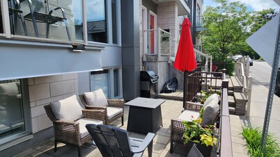 Beautiful home in the heart of Lansdowne with a spacious ground level patio.