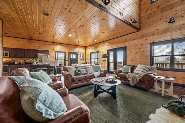 Smart TV, fireplace, video games, books